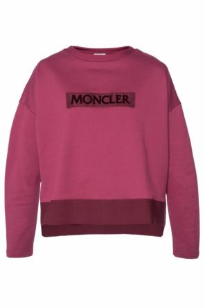 Sweatshirt with a velvet logo, zdjęcie 1 Sweatshirt with a velvet logo od Moncler
